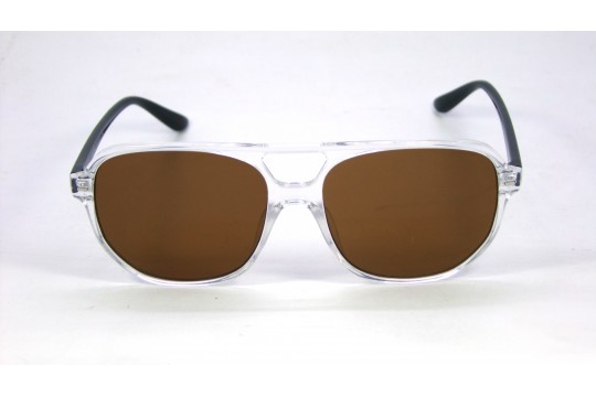 Óculos de Sol Acetato Unissex Transparente Lt Marrom - OM50482TRM