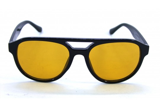 Óculos de Sol Acetato Unissex Preto Lt Laranja - OM50565PL