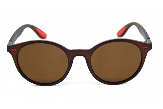 Óculos De Sol Acetato Unissex Marrom - P21M