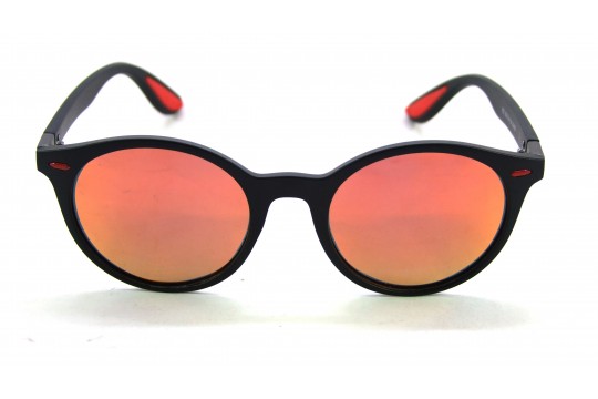 Óculos de Sol Acetato Unissex Preto Lt Laranja - P21PL