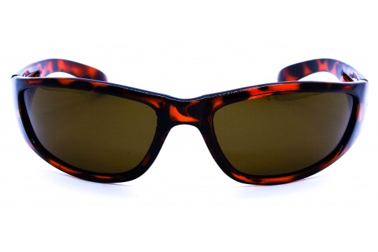 Óculos de Sol Acetato Esportivo Unissex Estampado Marrom - PC50004PLEM