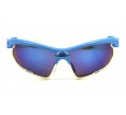 Óculos de Sol Acetato Esportivo Unissex Azul c/ Branco - SPD2268AB