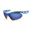 Óculos de Sol Acetato Esportivo Unissex Azul c/ Branco - SPD2268AB