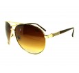 Óculos de Sol Metal Feminino Dourado c/ Marrom - SS8096DM