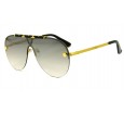 Óculos de Sol Premium Metal Unissex Dourado Lt Prata - T9040DP
