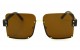 Óculos de Sol Metal Feminino Marrom Fosco - T9074MF