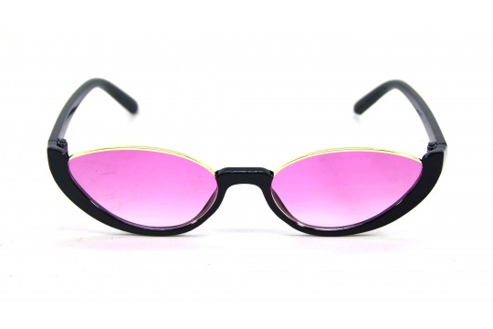 Óculos de Sol Acetato Preto Lr Lilas - W68273PL