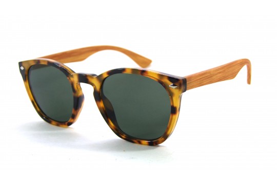 Óculos de Sol Acetato Unissex Estampado Amarelo - ZS1067EA