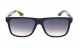 Óculos de Sol Acetato Masculino Preto Estampado - ZS1099PE