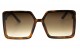 Óculos de Sol Acetato Feminino Estampado Marrom - HP212773EM